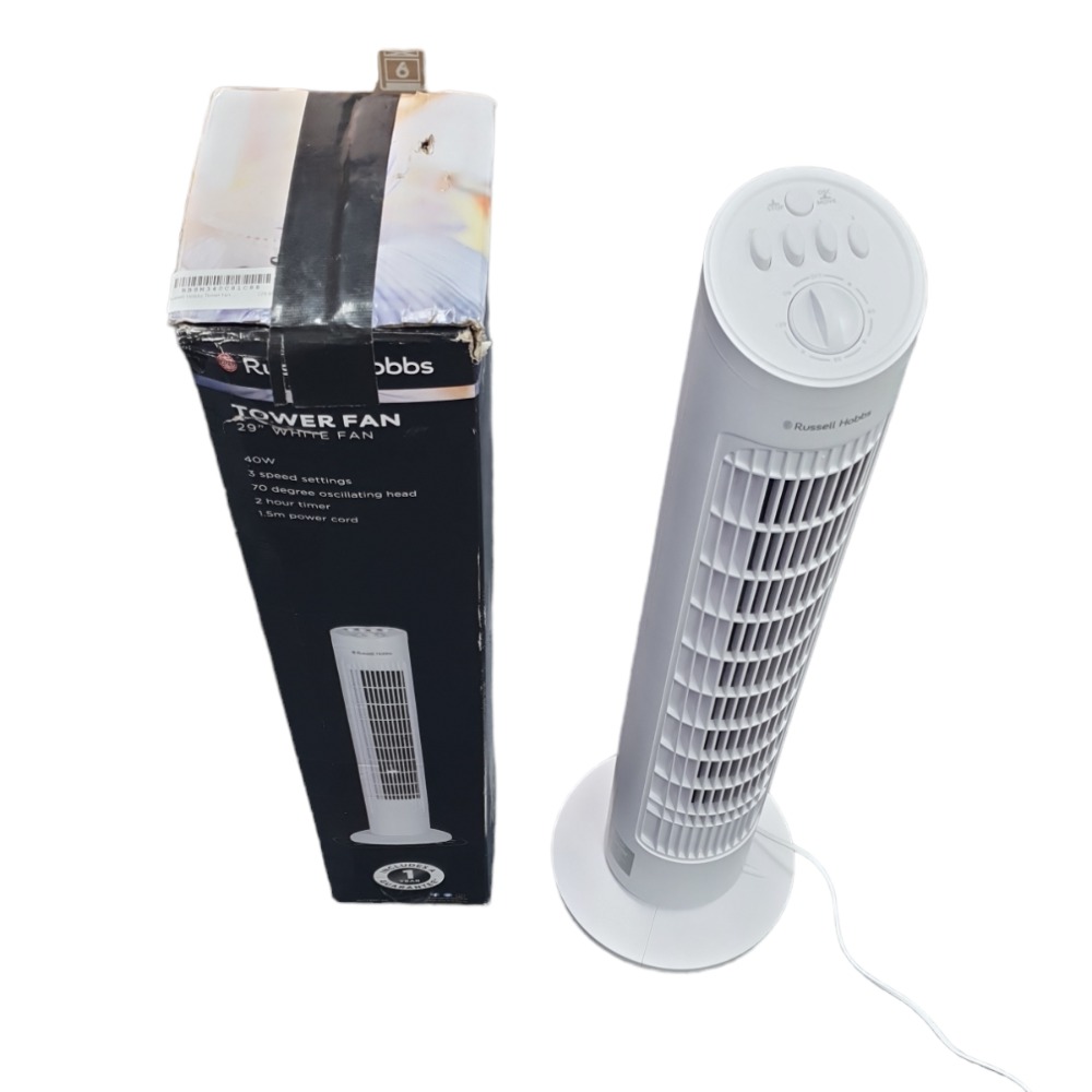 Russell Hobbs Russell Hobbs Tower Fan White Own4Less